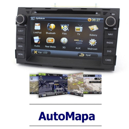 Multimediálne 2-DIN autorádio Kia Sportage